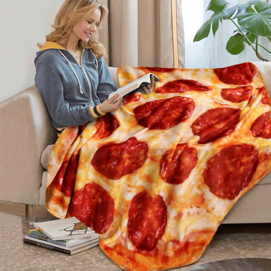 Warm Food Fleece Plush Blankets