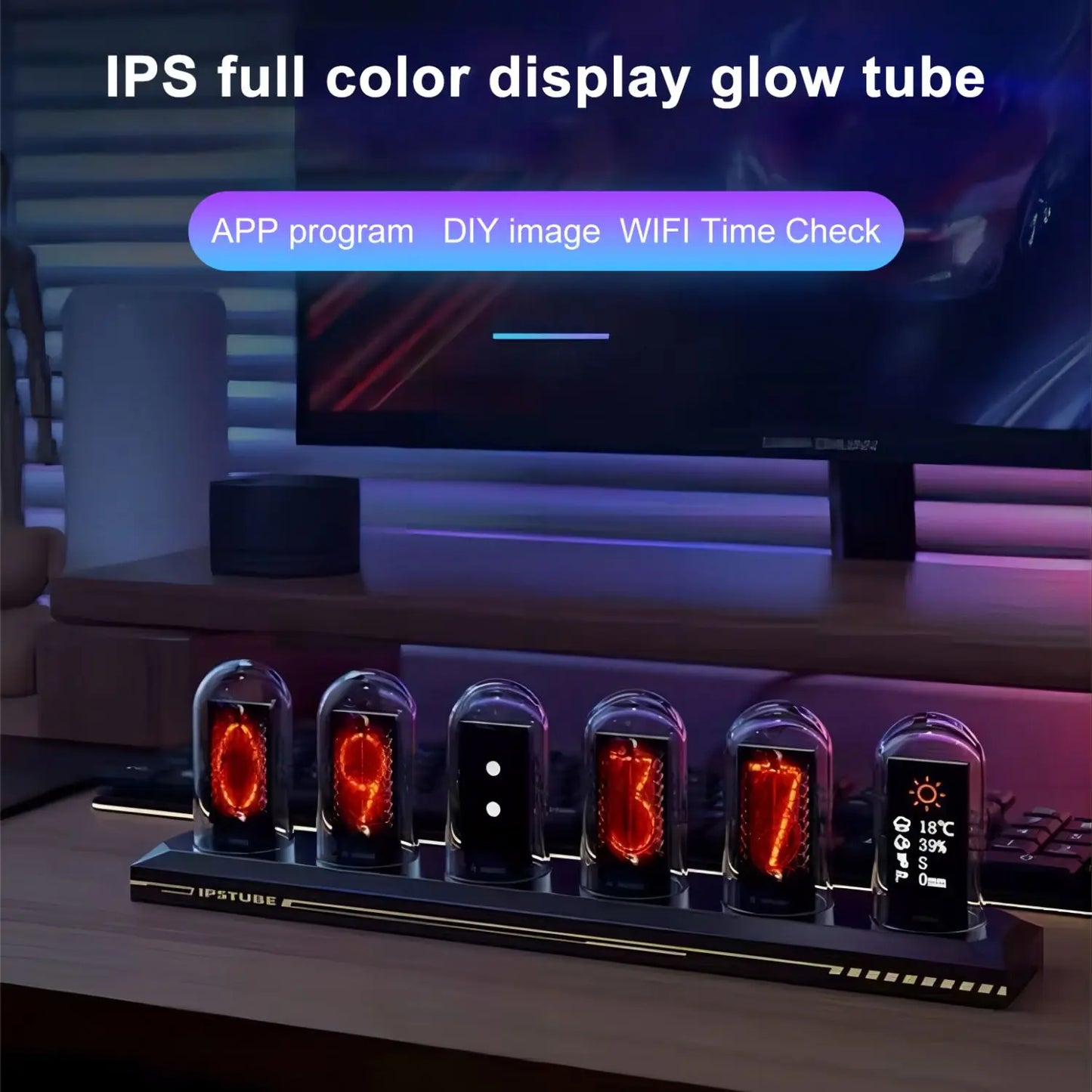 LED Display Tube Clock