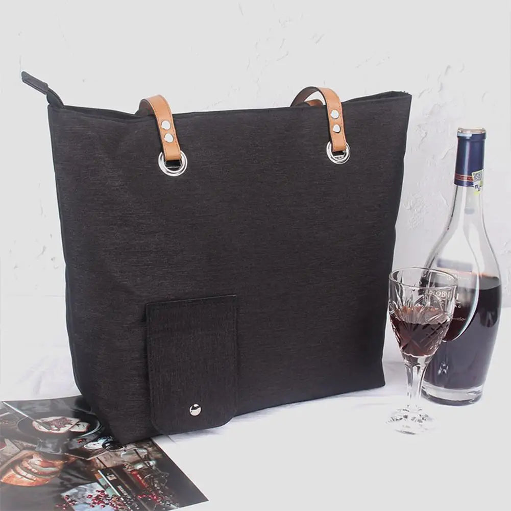 Portable Wine Tote With Drink Dispenser