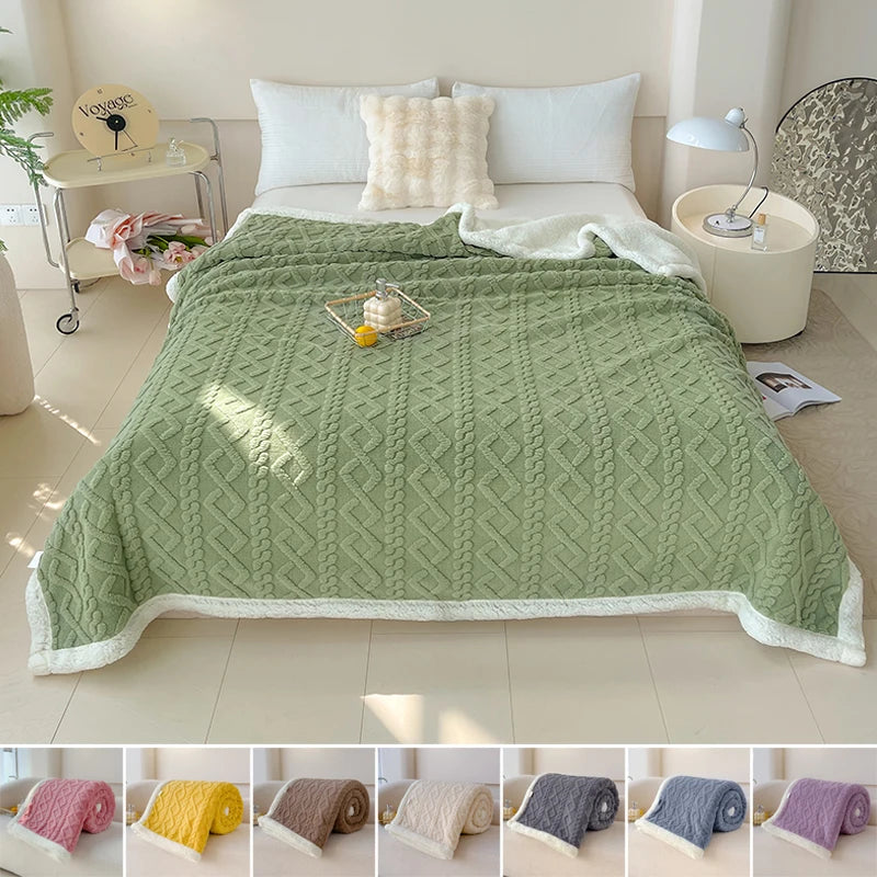 Double Thickened  Super Soft Cozy Blankets