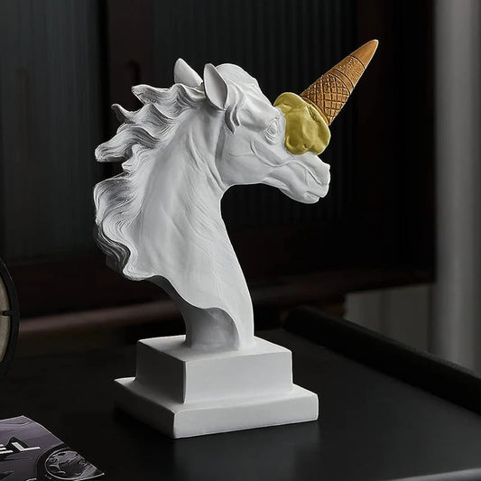 Ice Cream Horse Head Sculpture