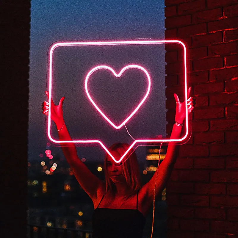 Neon Heart Sign