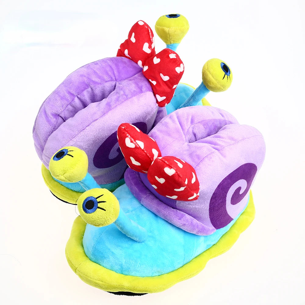 Unisex Cartoon Snail House Slippers