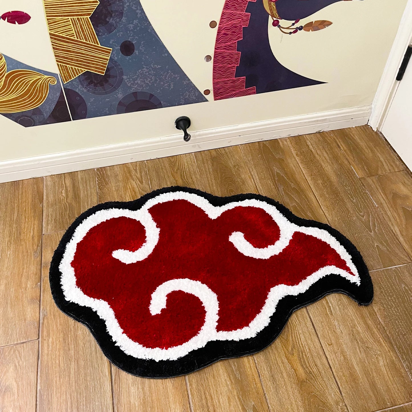 Anime Anti-Slip Red Cloud Mat