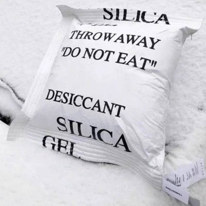 Silica "Do Not Eat" Throw Pillow