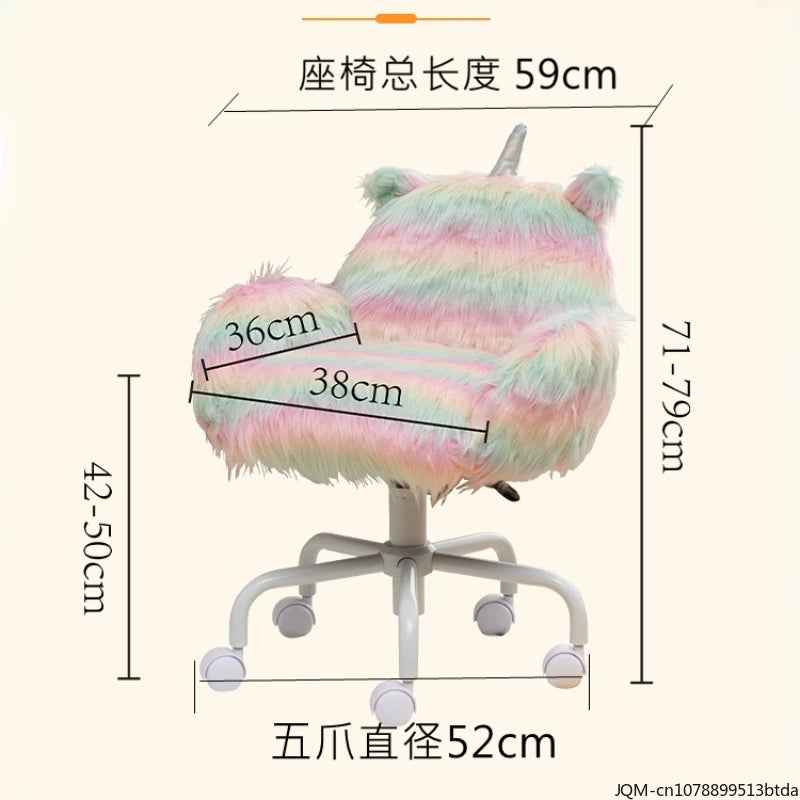 Cute Unicorn Swivel Chair