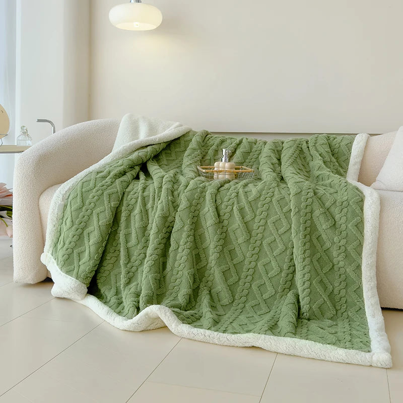 Double Thickened  Super Soft Cozy Blankets