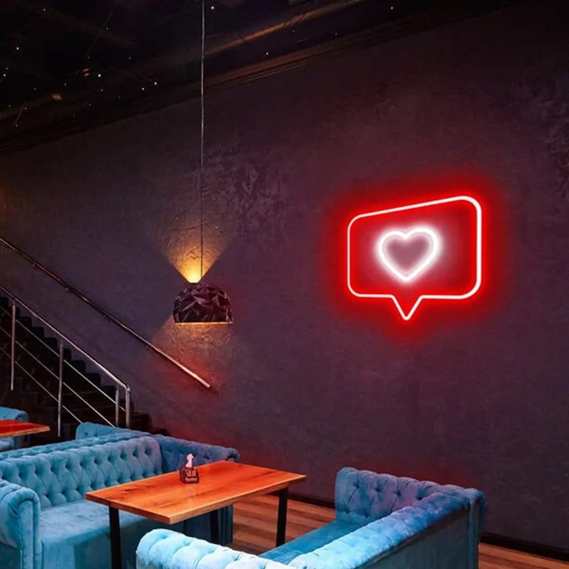 Neon Heart Sign