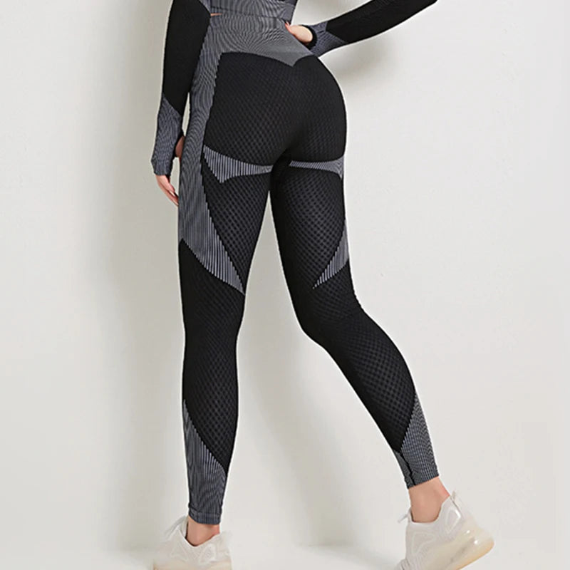 Two Tone High Waist Yoga Leggings