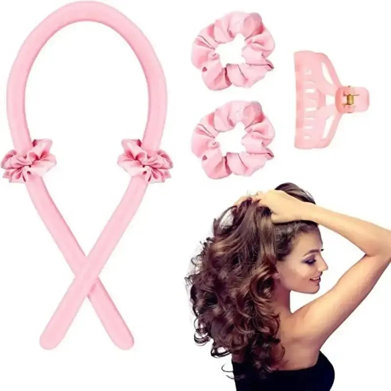 Big Wave Heatless Hair Curler With Clips