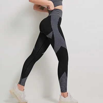 Two Tone High Waist Yoga Leggings