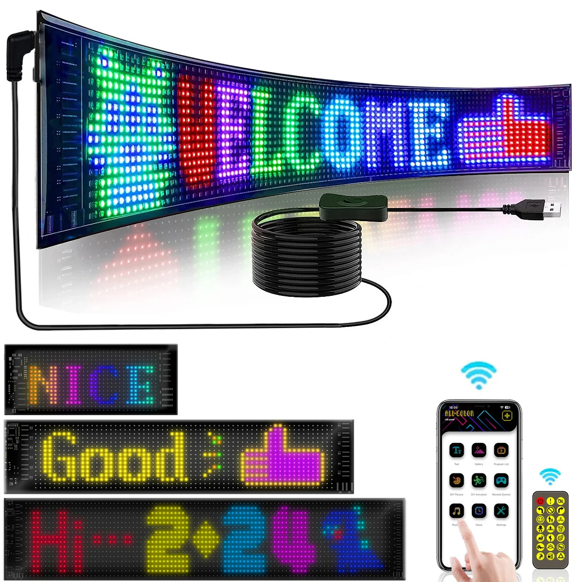 LED Matrix Pixel Panel With With Bluetooth APP