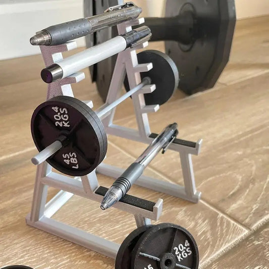 Barbell Rack Pen Holder