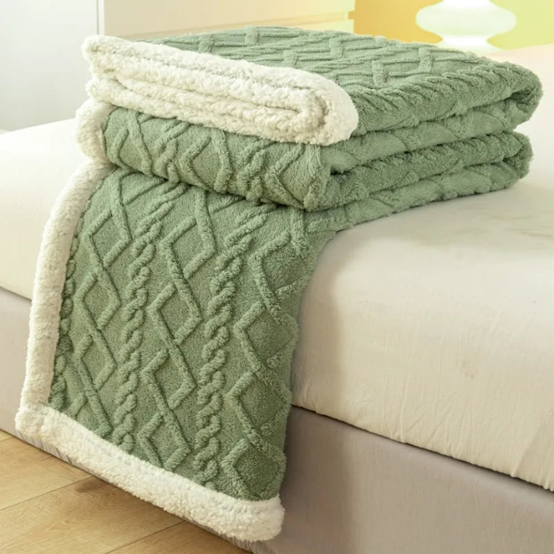 Double Thickened  Super Soft Cozy Blankets