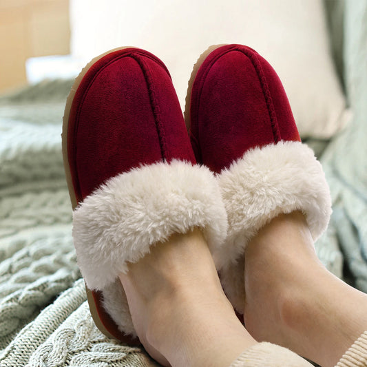 Women's Furry Fuzzy Home Shoes With Faux Fur