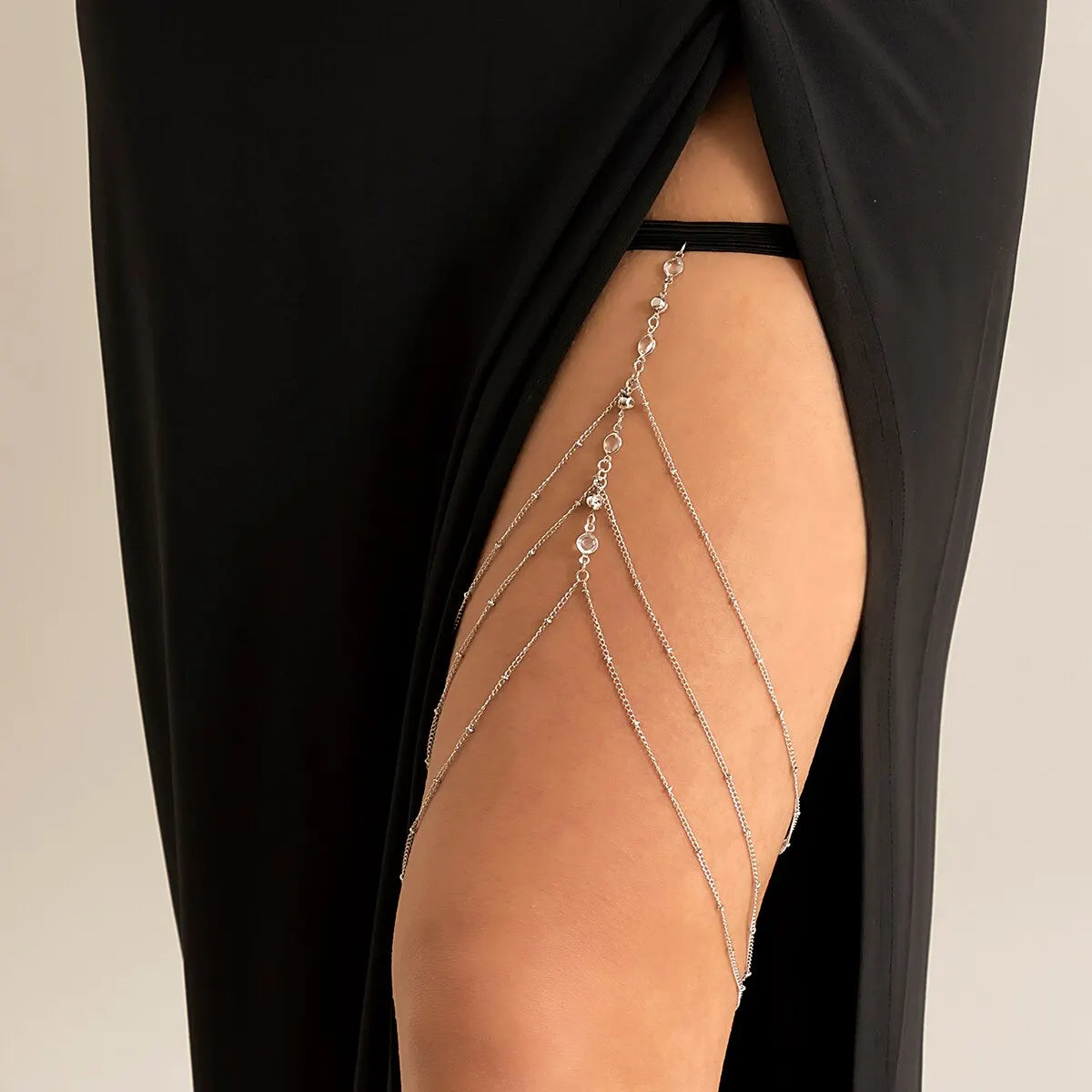 Shiny Triple Layered Leg Chain