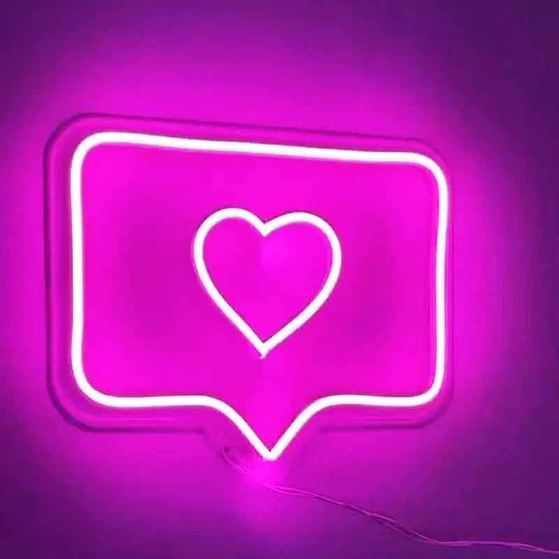 Neon Heart Sign