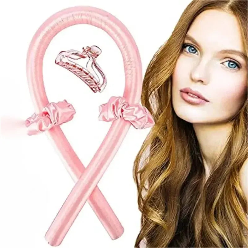 Big Wave Heatless Hair Curler With Clips