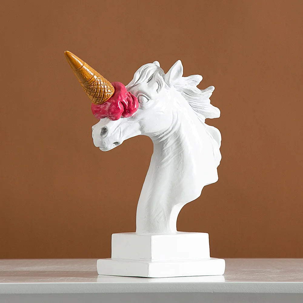 Ice Cream Horse Head Sculpture