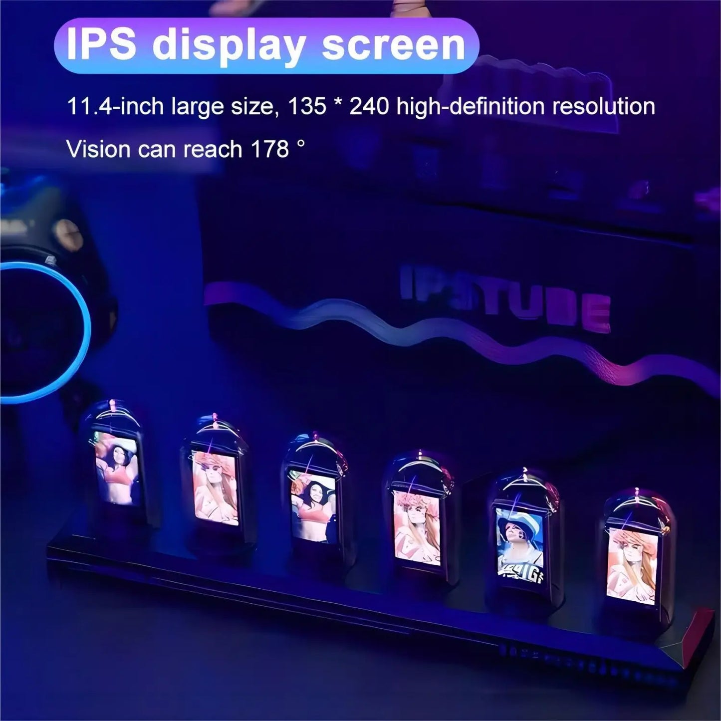 LED Display Tube Clock