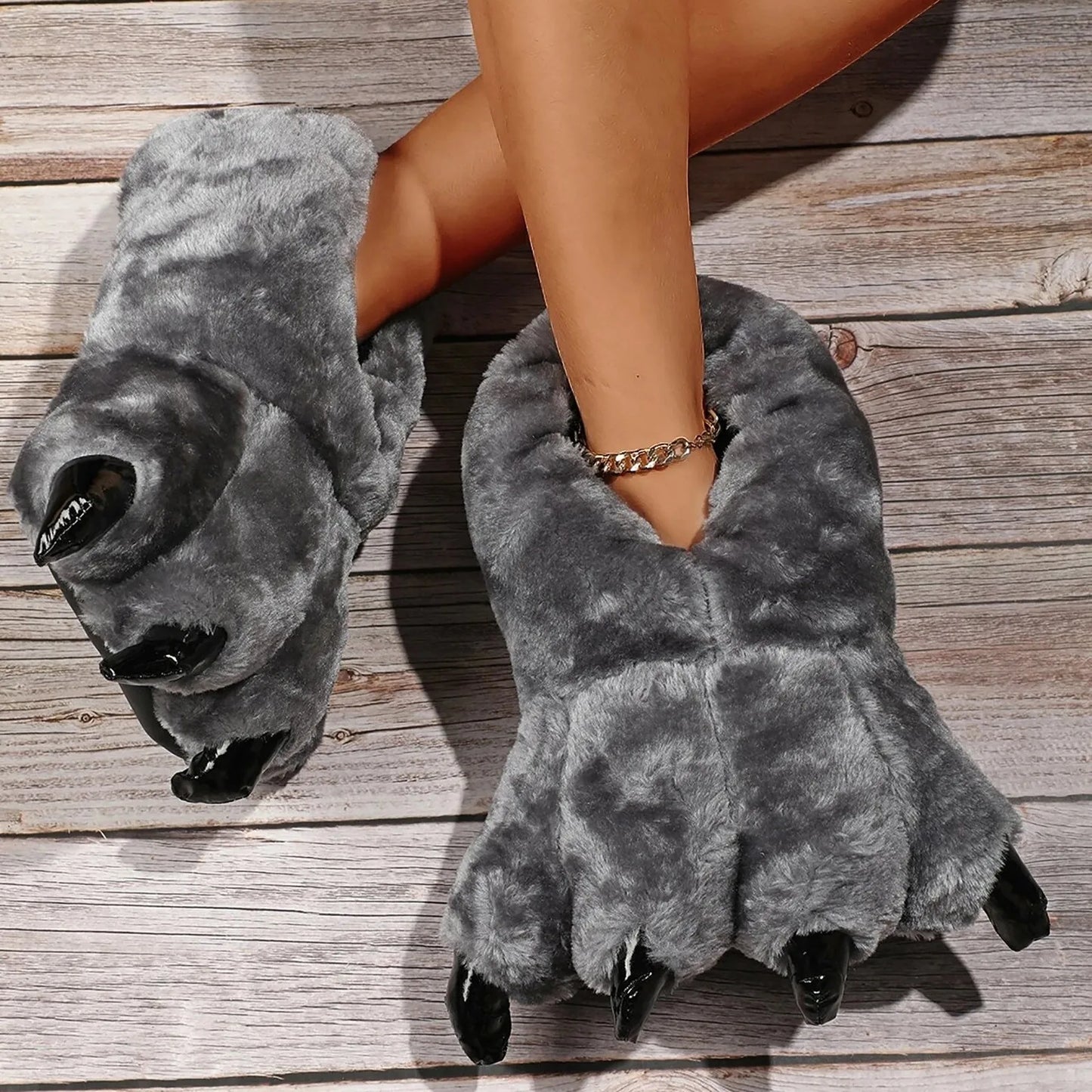 Unisex Animal Paw Indoor Slipper