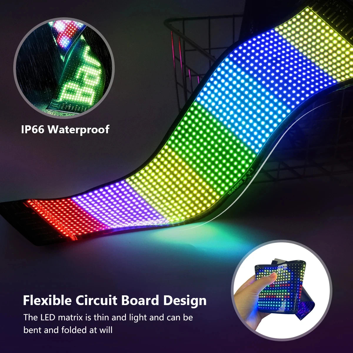 LED Matrix Pixel Panel With With Bluetooth APP