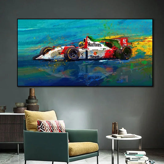 Ayrton Senna F1 Legend Wall Art