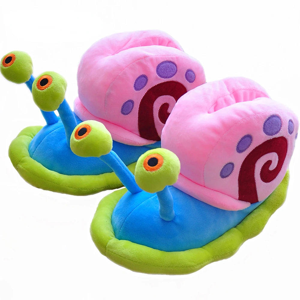 Unisex Cartoon Snail House Slippers