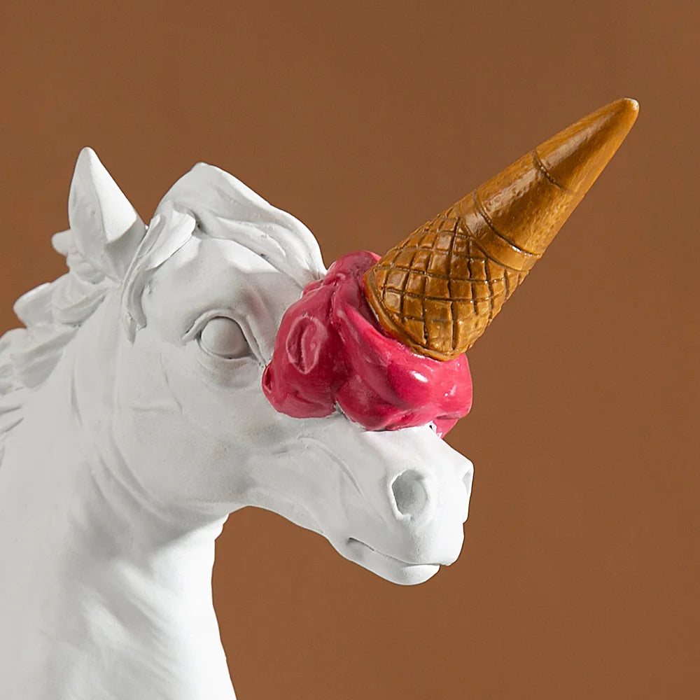 Ice Cream Horse Head Sculpture