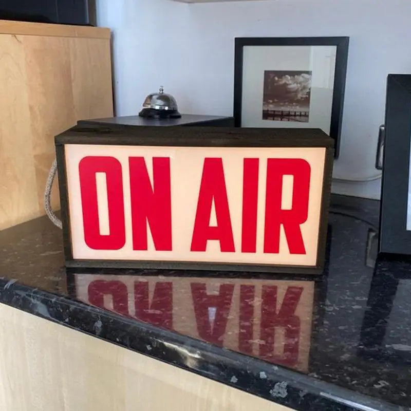 "On Air" LED Lightbox Studio Recording Sign