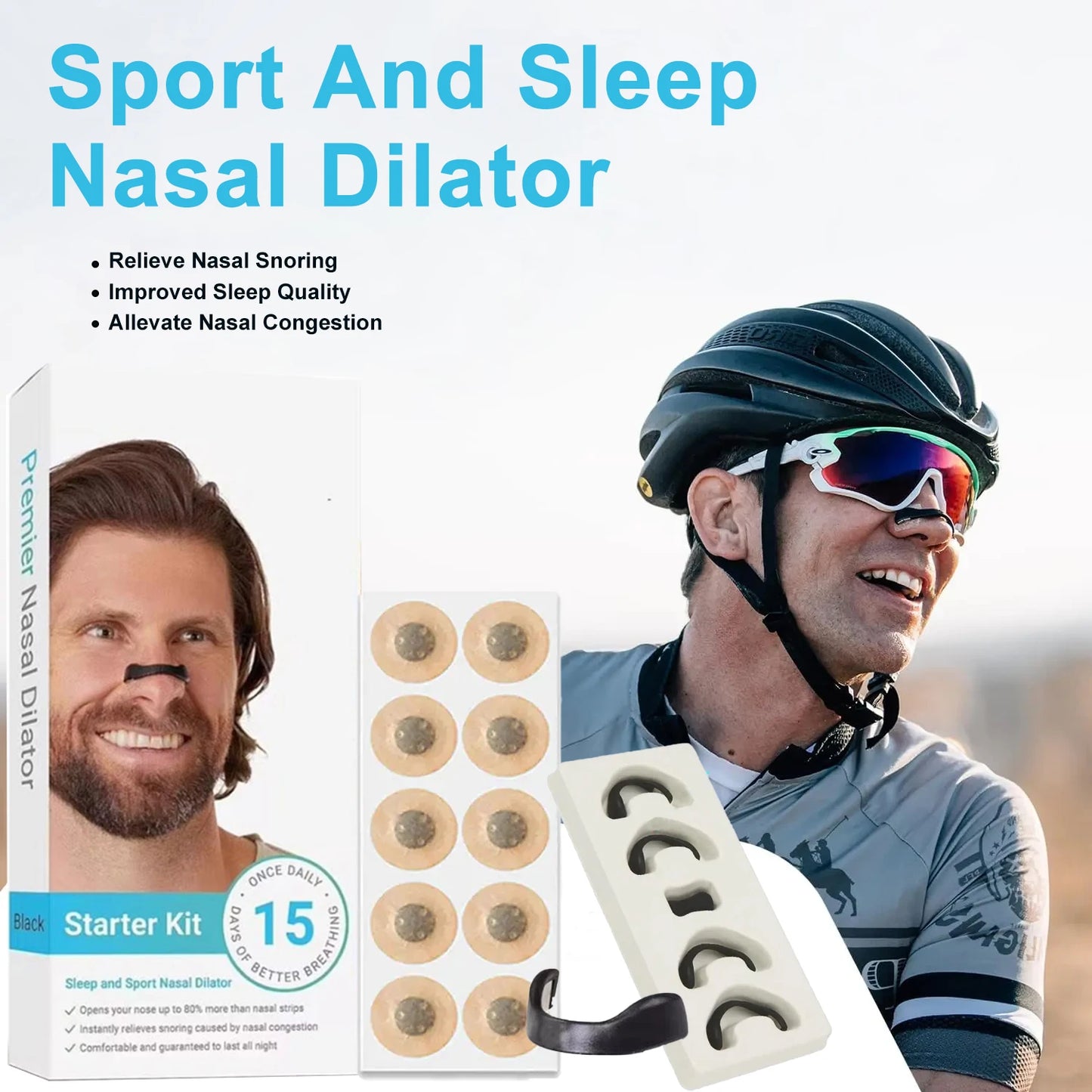 Nasal Breathing Dilators Magnetic Strips