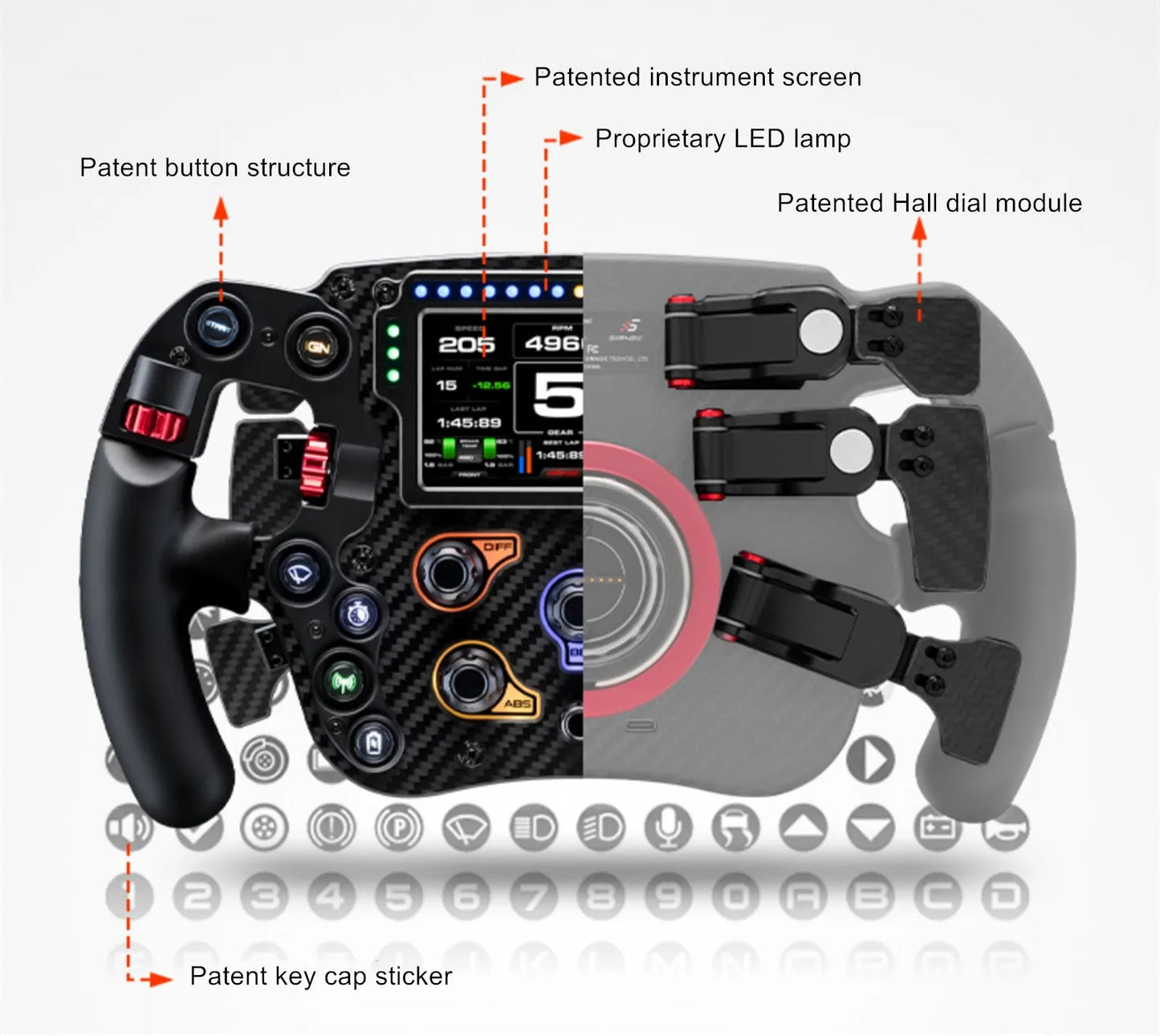 FX PRO Formula 1 Carbon Fiber Steering Wheel